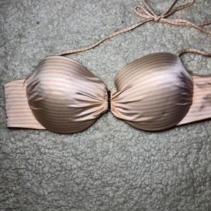 Victoria secret white and pink striped swimsuit